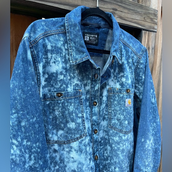 Carhartt Denim Acid Wash Shacket - Picture 6 of 9